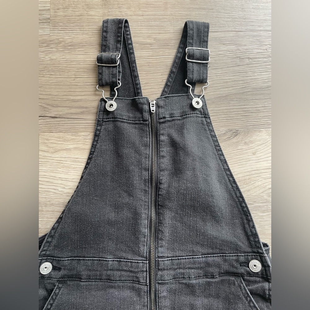 OshKosh | Denim Jumper | Overall Skirt | Skirtall | Faded Black Wash | Girls 8 - Picture 6 of 11